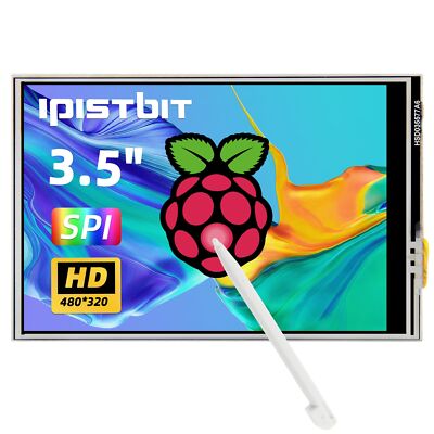 3.5 Inch Touchscreen Monitor 480x320 LCD TFT SPI Display Compatible with Rasp...