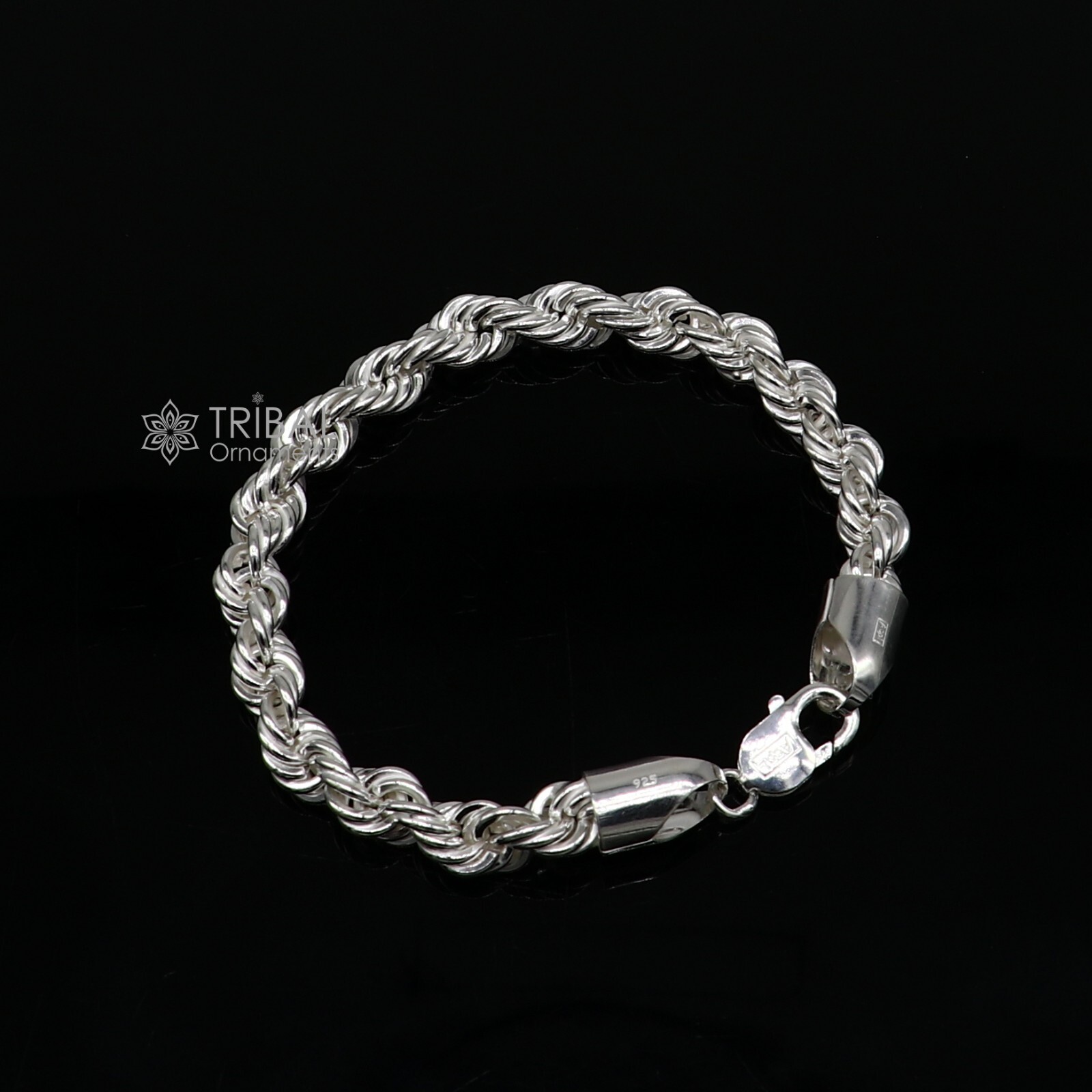 アクセサリー Vintage Silver Plate Chain Bracelet 925 Vintage Sterling Silver 925 Chunky Chain Bracelet 7.5
