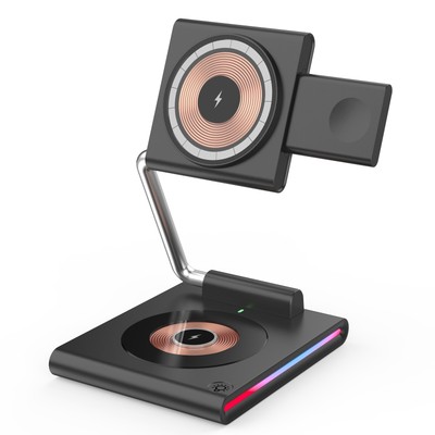 3In1 Magnetic Wireless Charging Dock For Apple Watch Ultra 9 8 iPhone 15 14 Pro
