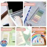 ONEDONE Transparent Sticky Notes -700 Sheets Clear Sticky Notes Tabs for Annotating Books, Translucent Book Annotation Kit w/Index Tabs Book Markers Office and School Supplies