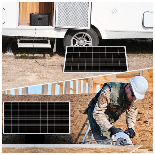 ECO-WORTHY 100W Watt 12V Mono Solar Panel PV for Home RV Certified Refurbished