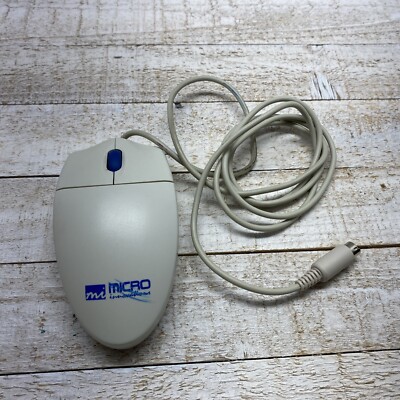 Micro Innovations IOWCM-B700 Browser Mouse , Ball Mouse, 3-Button, White, PS/2
