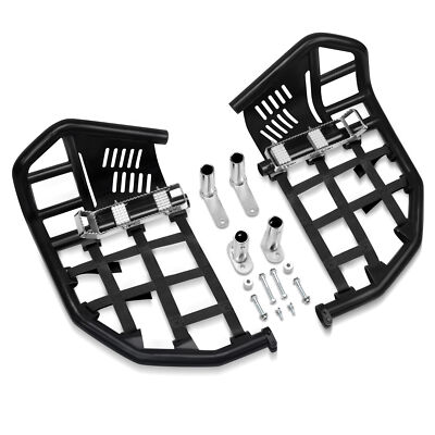 Nerf Bars Pro Peg For Honda Sportrax 400 TRX400EX 400X Black Bars Black Nets Bar
