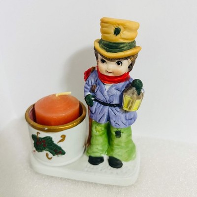 Vintage 1978 JASCO Christmas Luminaries #14 Boy Candle Holder