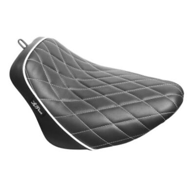 Le Pera Bare Bones Seat - Diamond - White Piping -  Softail '18+ LY-007DMWTP