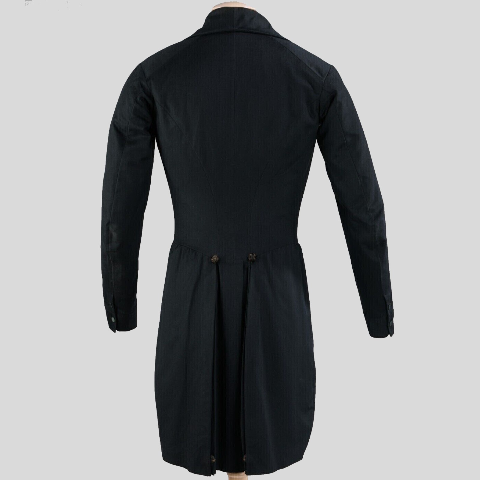 Pre-owned Handmade Men's Black Wool Tailcoat, Only Coat Men's Men's Wool, Only Coat Price
