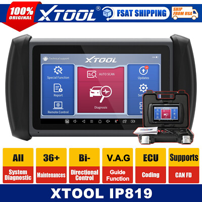 XTOOL IP819 OBD2 All Systems Auto Bi-directional Diagnostics Tool E/CU Coding