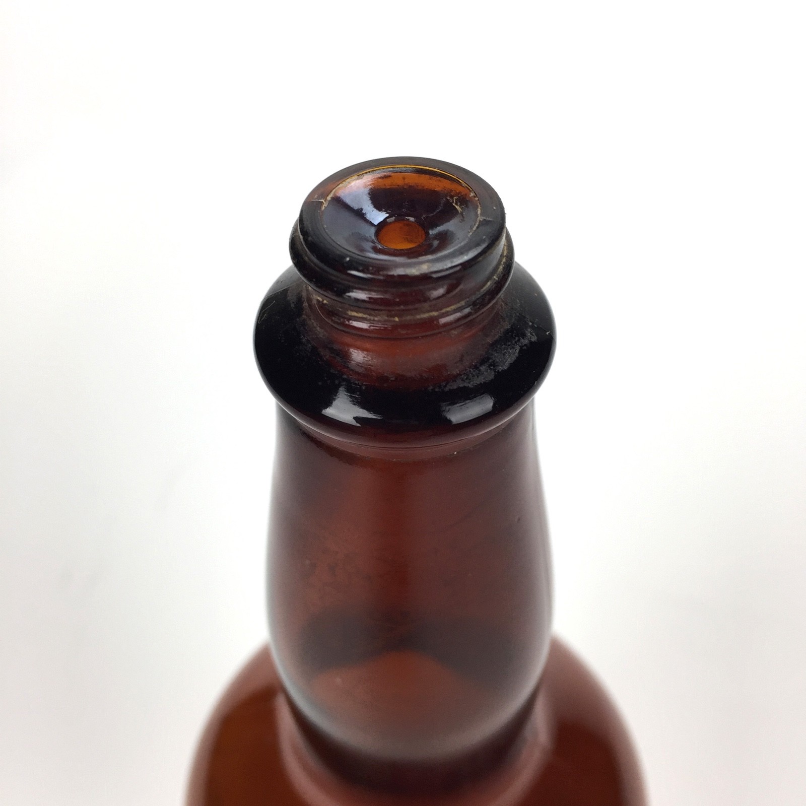 Vintage HESS Hair Milk Glass Bottle & Label, Barber Shop decor, Hair Tonic