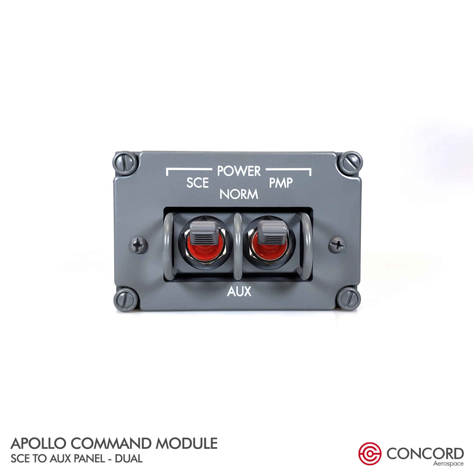 APOLLO COMMAND MODULE DUAL SWITCH PANEL - SCE TO AUX REPLICA MEMORABILIA NASA