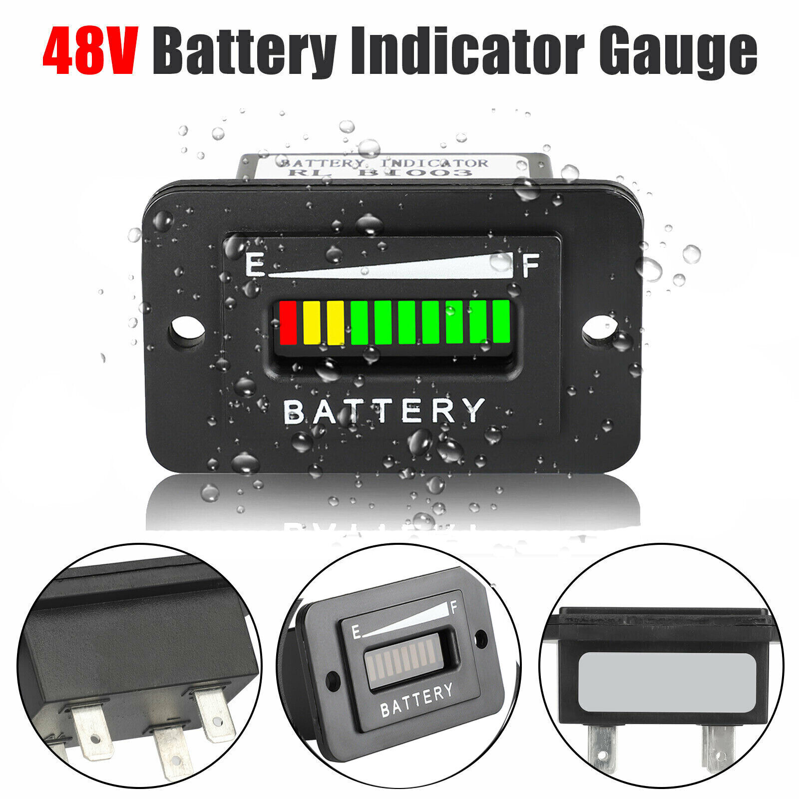 48V Battery Indicator Meter Gauge for Yamaha Ezgo