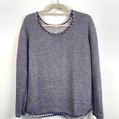 Cecil Damen Womens XXL Blue/White Striped Pullover