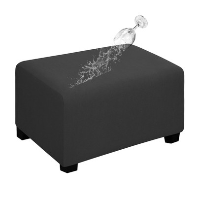Easy-Going 100% Dual Waterproof Stretch Ottoman Cover Rectangle