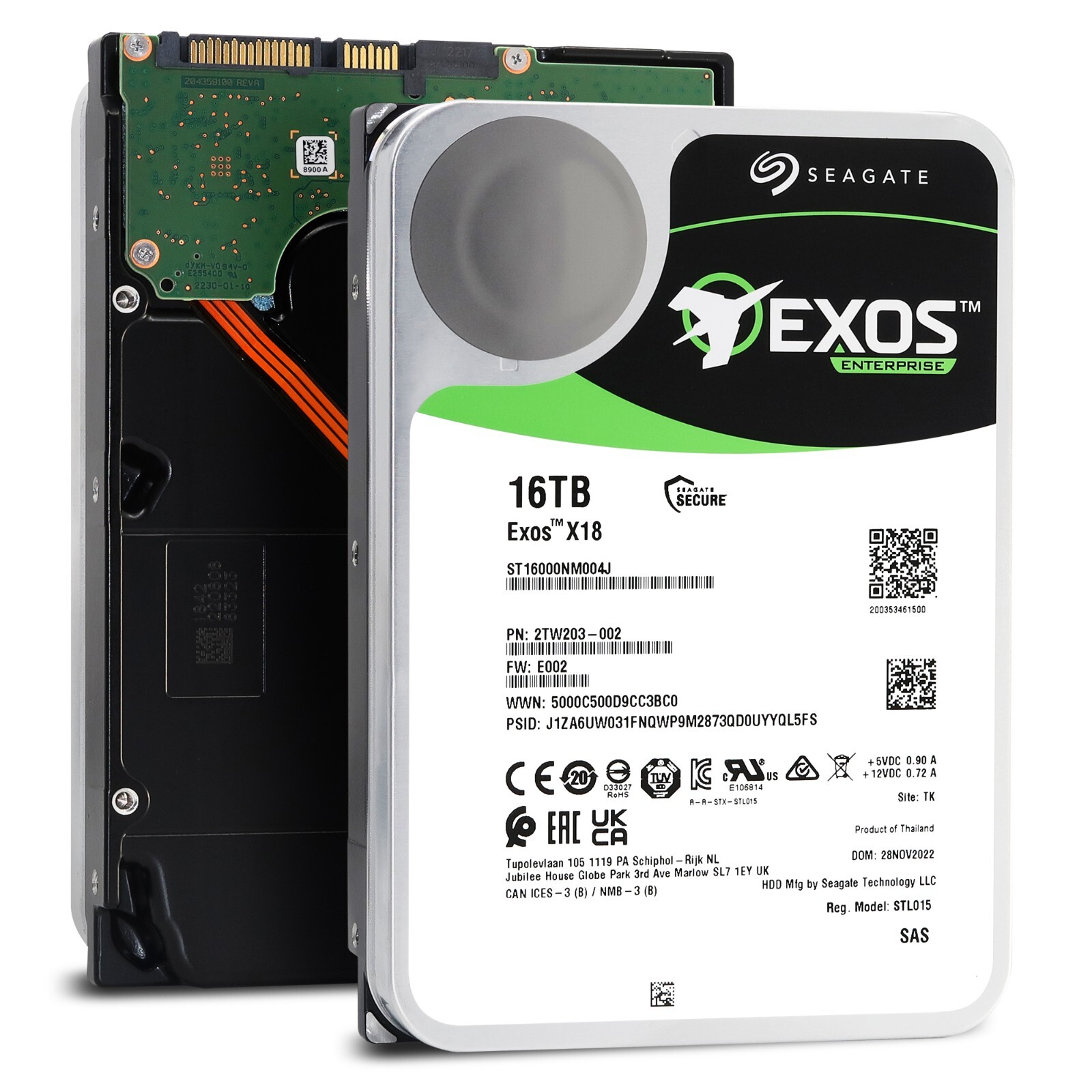 【HDD】Seagate Exos X18 16TB Amazon.com: Seagate Exos X18 ST16000NM004J 16 TB Hard Drive