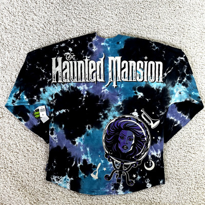 Disney Spirit Jersey Adult Med The Haunted Mansion Madame Tie dye Glow ITD '22
