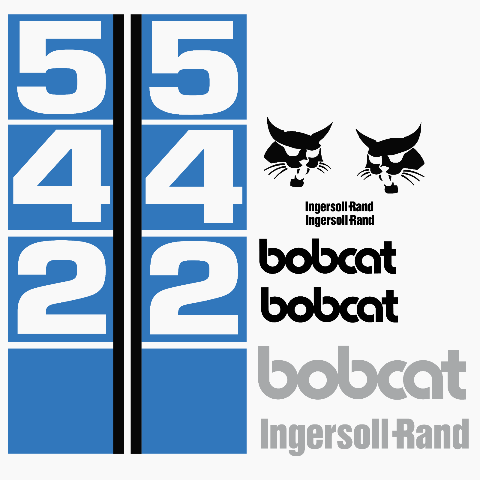 Fits Bobcat 542 Decals Stickers kit Repro Aftermarket Decal kit  Premium Vinyl