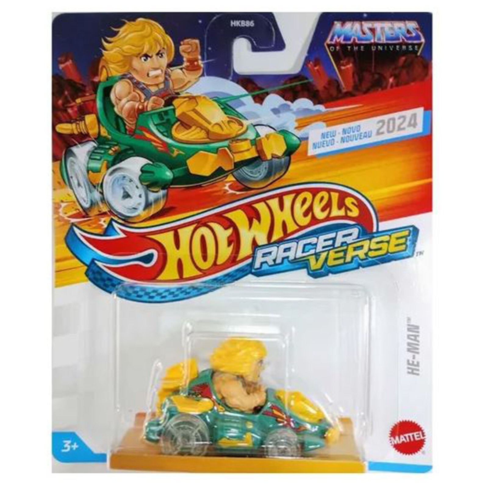Новинка от Mattel Hot Wheels - Гоночный автомобиль, выполненный на заказ в стиле Мастера Вселенной.