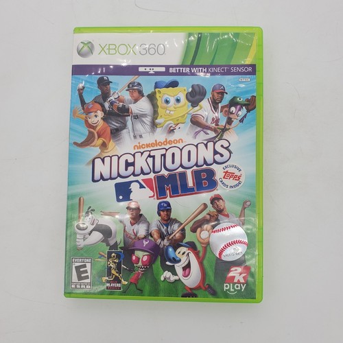 Xbox360 - xbox360★nickelodeon NICKTOONS MLB 海外版 Nickelodeon Nicktoons MLB Microsoft Xbox 360 Baseball Video