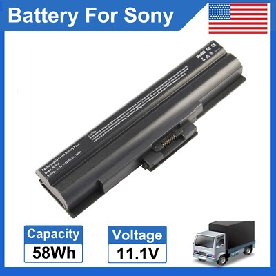 Battery for Sony Vaio VGP-BPS13 VGP-BPS13A VGP-BPS13B VGP-BPS21A VGP-BPS21B 58Wh