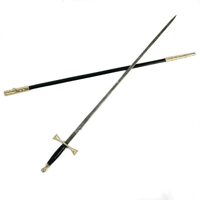 Rapier Sword- Handmade High Carbon Damascus Steel Zorro/ Fencing Sword-30''