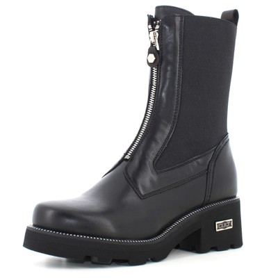 Pre-owned Cult A24us Women's Combat Boots With Platform Clw392900 Grace 3929 Mid W Leather In Black