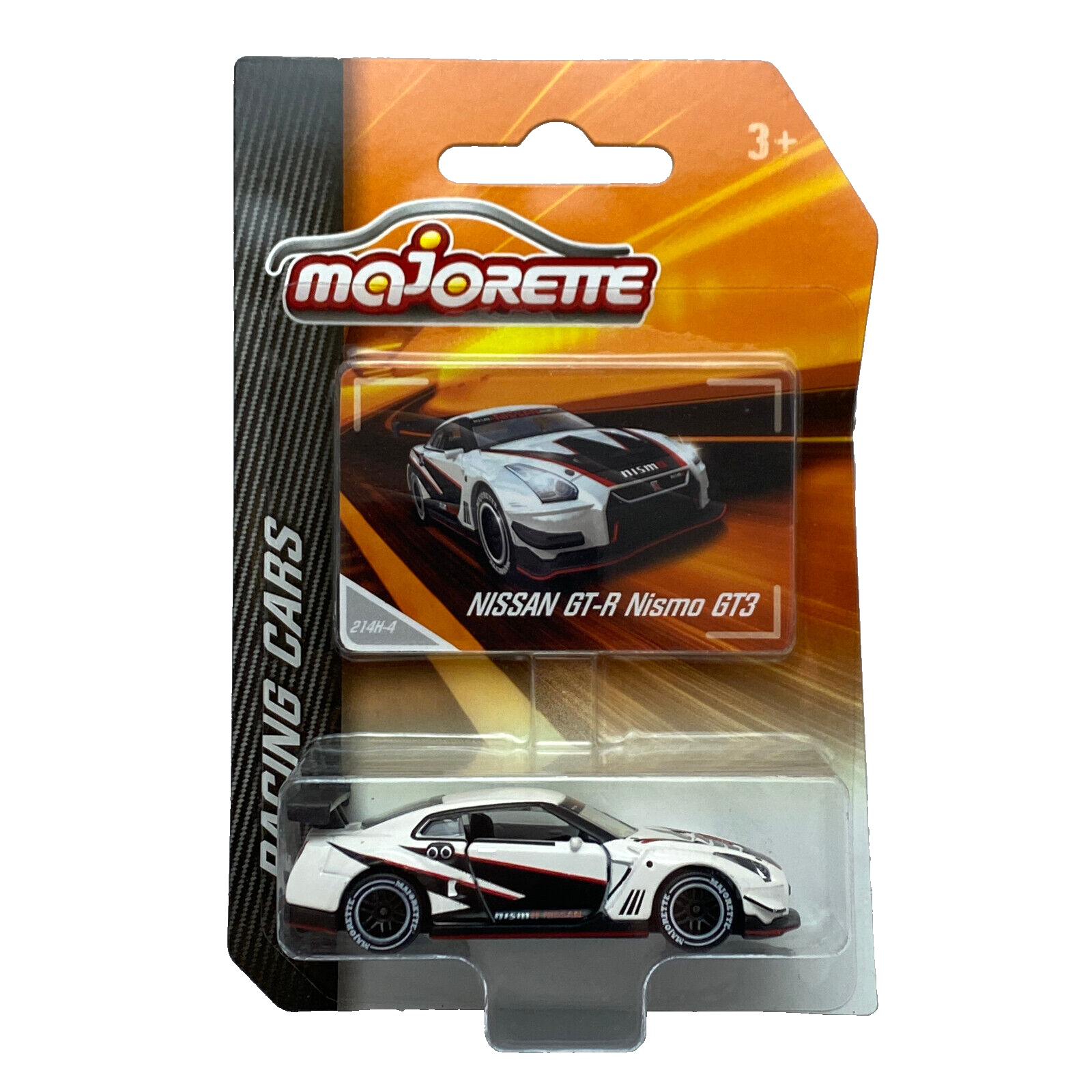 Nissan GT-R Nismo GT3 White Majorette Racing Cars 214H-4 1