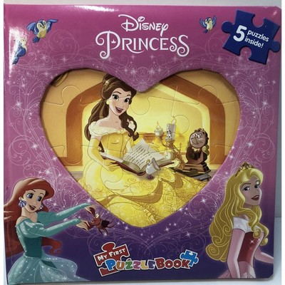 Disney Princess My First Puzzle Book Softback Five Puzzles Christmas Gift New