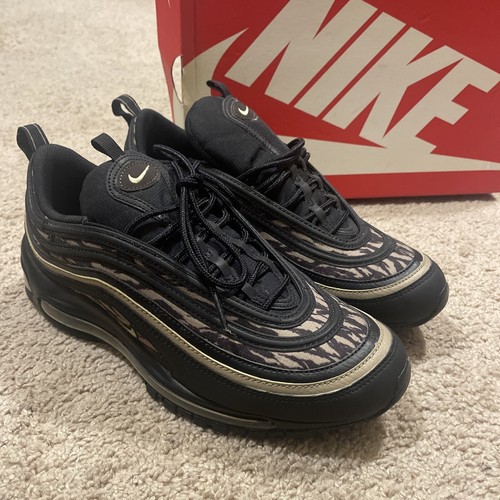 Nike AQ4132 001 Mens Air Max 97 AOP Black Brown Tiger Camo