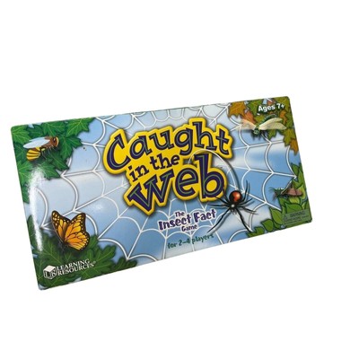 Caught In The Web Insect Fact Board Game RARE Learning Resources LER 1780 Age 7+