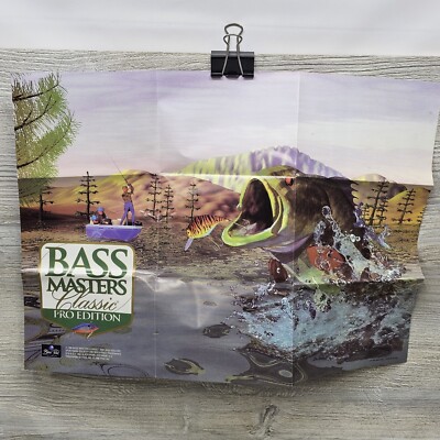 Bass Masters Classic Pro Edition Super Nintendo SNES Poster Only No Rips