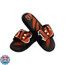 FOCO Cincinnati Bengals NFL Mens Team Stripe Gel Slide - M