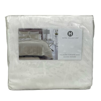 Hotel Collection Artisan Off White FULL / QUEEN Duvet Cover $335