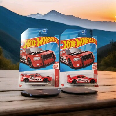 2023 Hot Wheels Red Edition Dodge Charger Drift Lot Of 2 Target Exclusive 7/12