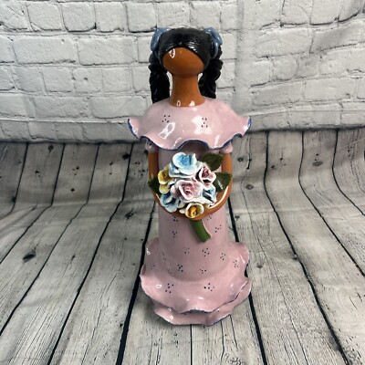 Artesania Lime Faceless Girl Ceramic Lime Collection 17inch figure Numbered #59