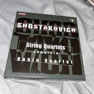 Shostakovich String Quartets Complete, Rubio [Brilliant 5 CD Box Set]