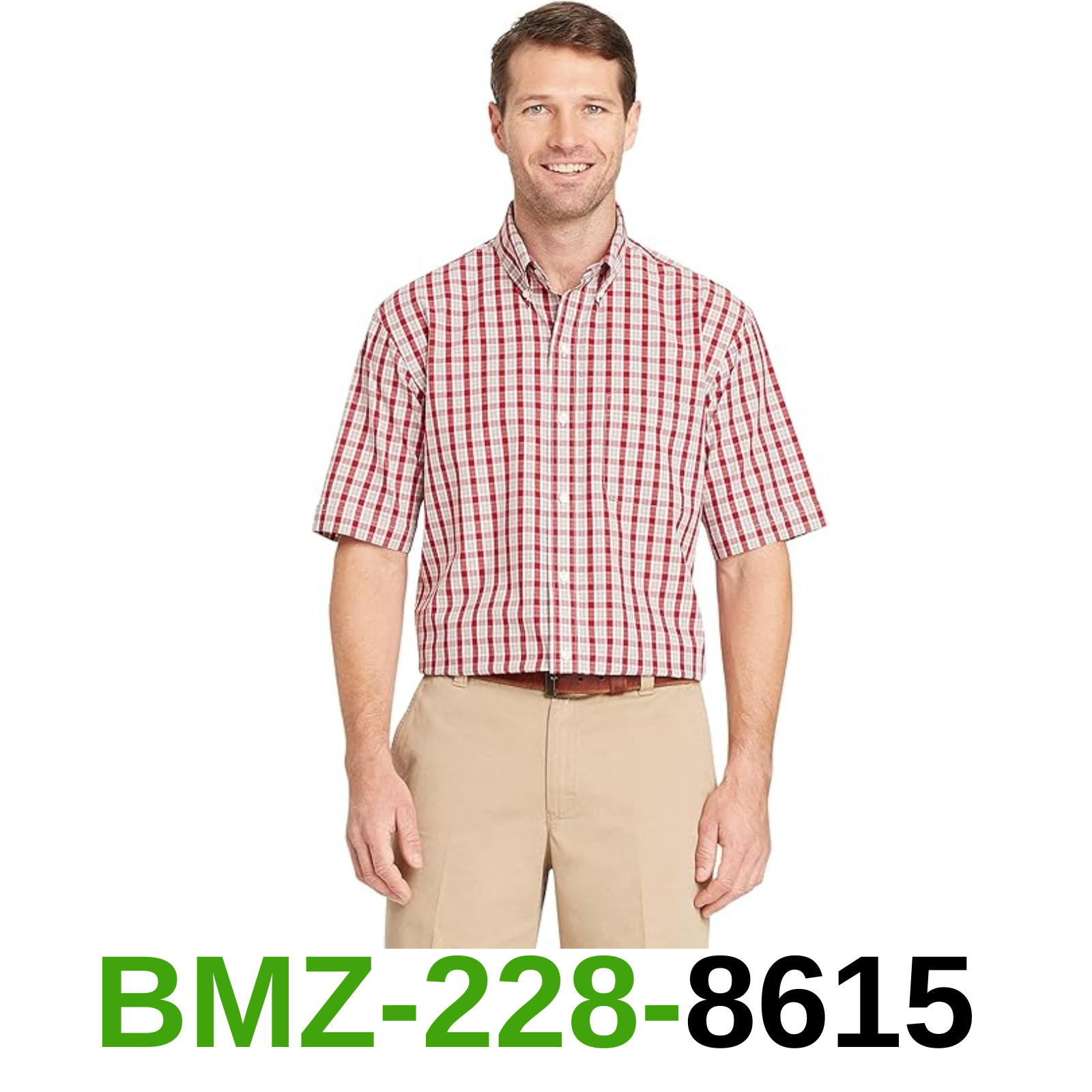 ARROW USA 1851 Men's Hamilton Poplins Short Sleeve Button Down