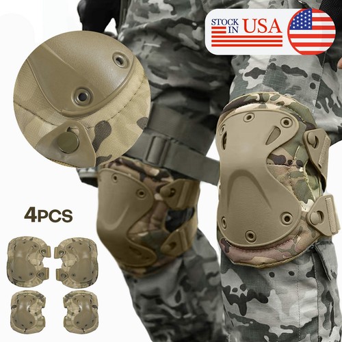 Military Army Elbow Knee Pads Airsoft Tactical Comb