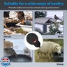 Submergible Chicken Waterer Heater, 500Watt Thermostatic Control Heated Chicken Waterer Deicer, Aluminum Aluminum Poultry Water Heater Mini Size Water De-icer for Duck Goose Bird Cow Horses Livestock