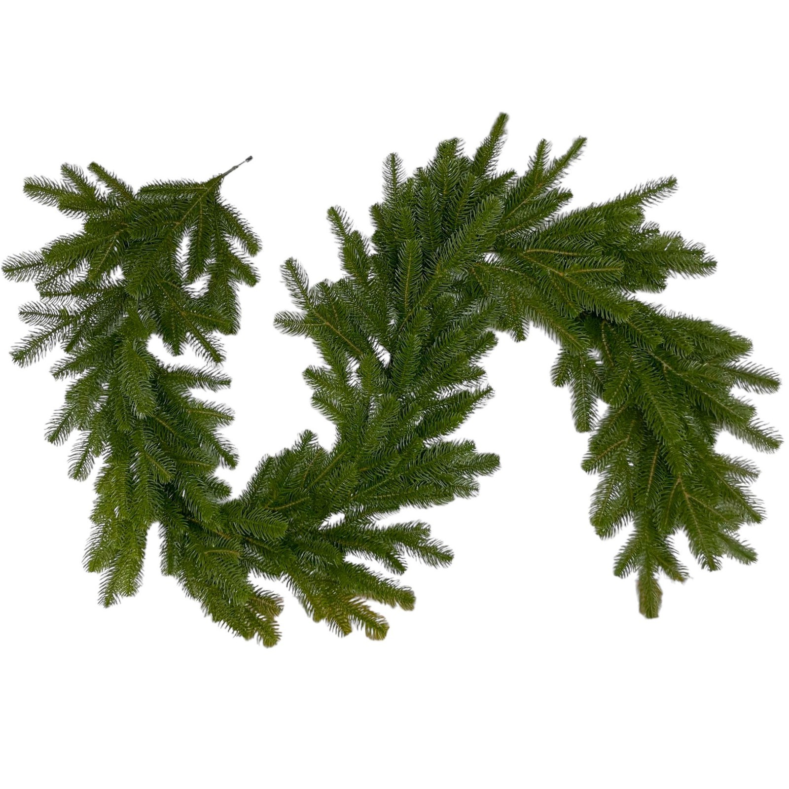 Künstliche, buschige Tannengirlande 200cm PREMIUM auf Draht gebunden