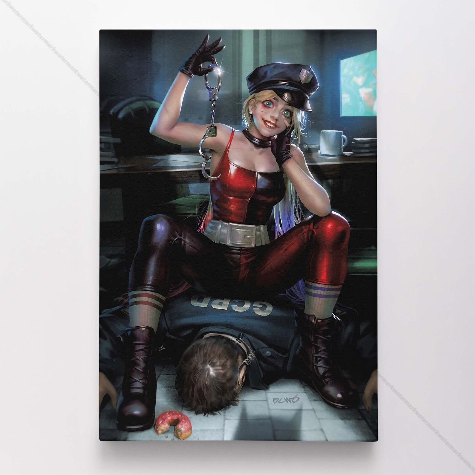 Harley Quinn Poster Canvas Superhero DC Comic Book Comics Wall Art Print #2029