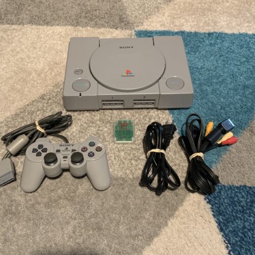 Sony Playstation 1 SCPH-5501 Console w/ Controller Tested And Workingの