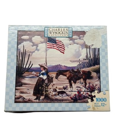 Charles Wysocki Americana Love Letters From Laramie 1000 Pc Puzzle UNCOUNTED