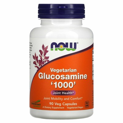 Now Foods Vegetarian Glucosamine 1000 90 растительных капсул с гарантией качества GMP,