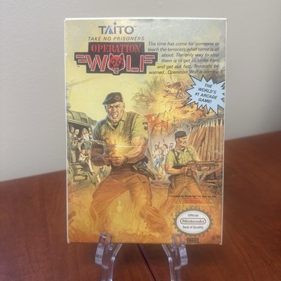 Operation Wolf Nintendo NES Complete with Manual Authentic Tested