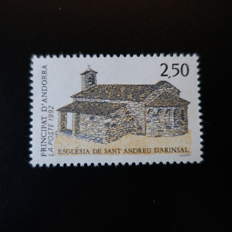 Andorre FranÃAis NÂ°415 Eglise De Sant Andreu D'Arinsal Neuf ** Luxe Mnh