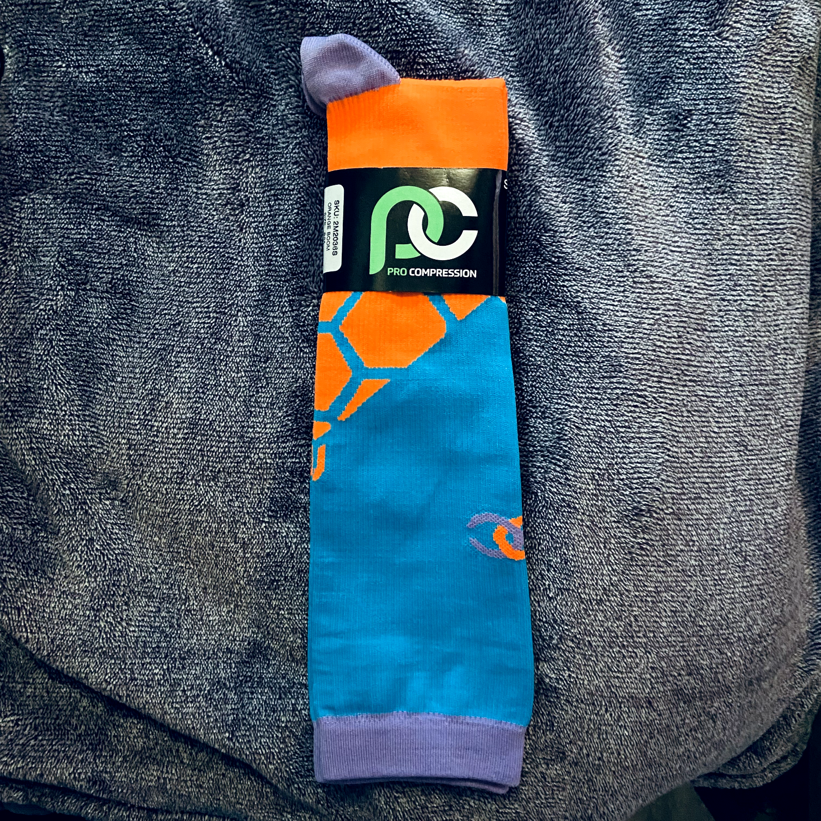 Pro Compression Marathon Socks S/M Orange/Blue/Purple