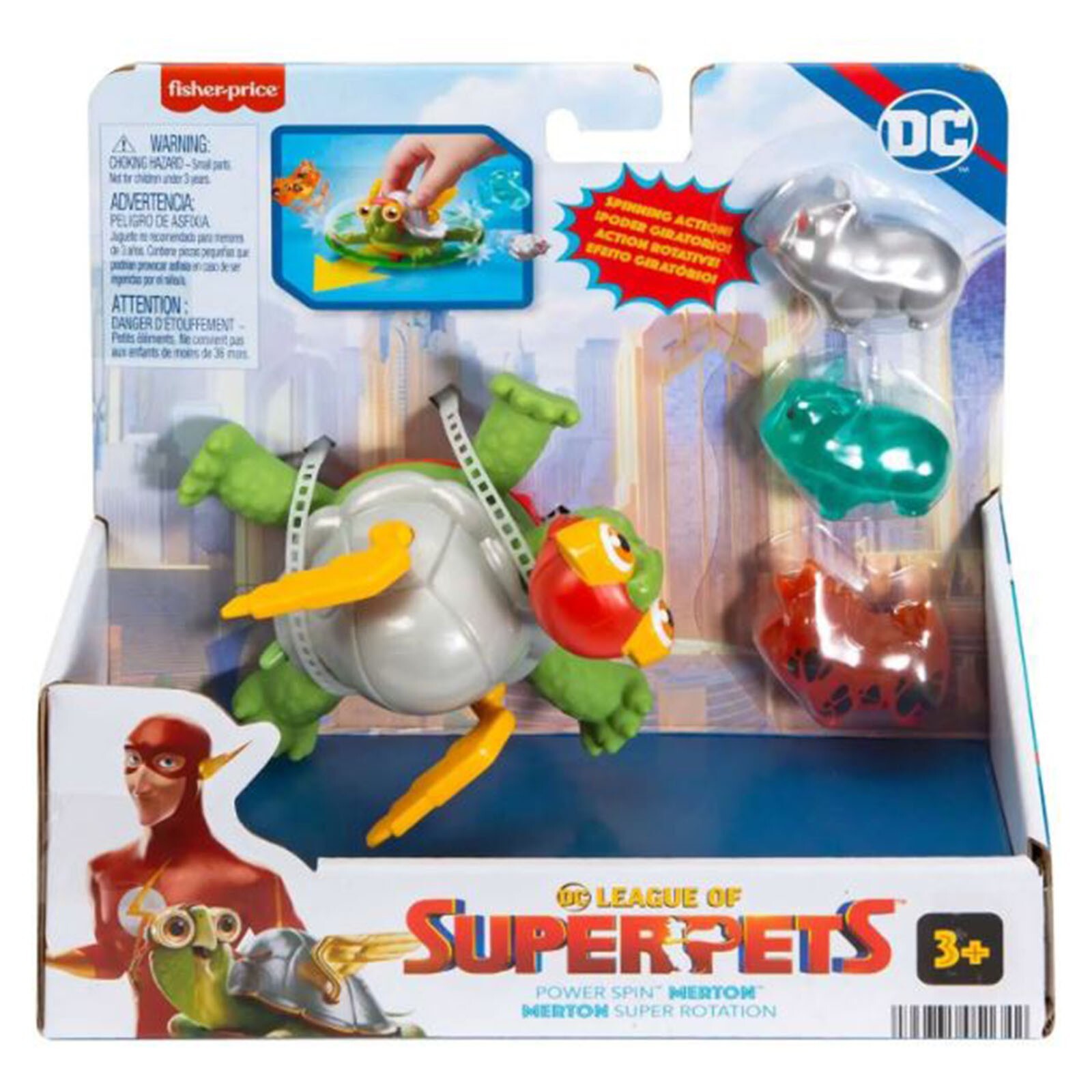 Фигурка Fisher Price DC League Of Superpets Power Spin Merton НОВАЯ В НАЛИЧИИ