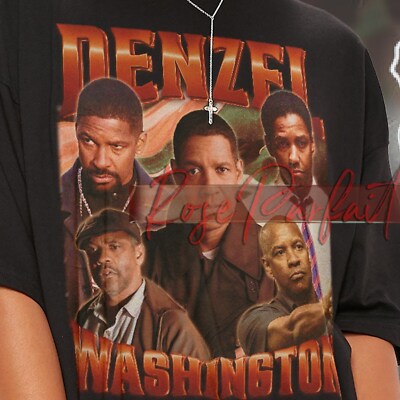 DENZEL WASHINGTON Retro Vintage T-shirt - Denzel Washington Tribute Shirt, Denze