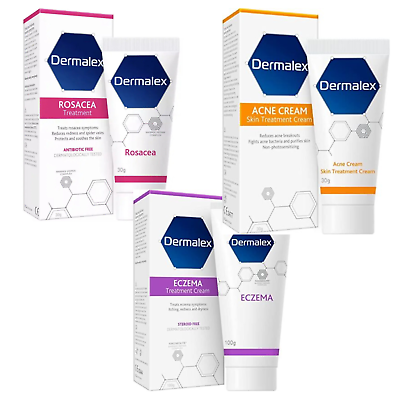 Dermalex Acne Cream Eczema Cream Rosacea Treatment 30gm Choose Types NEW