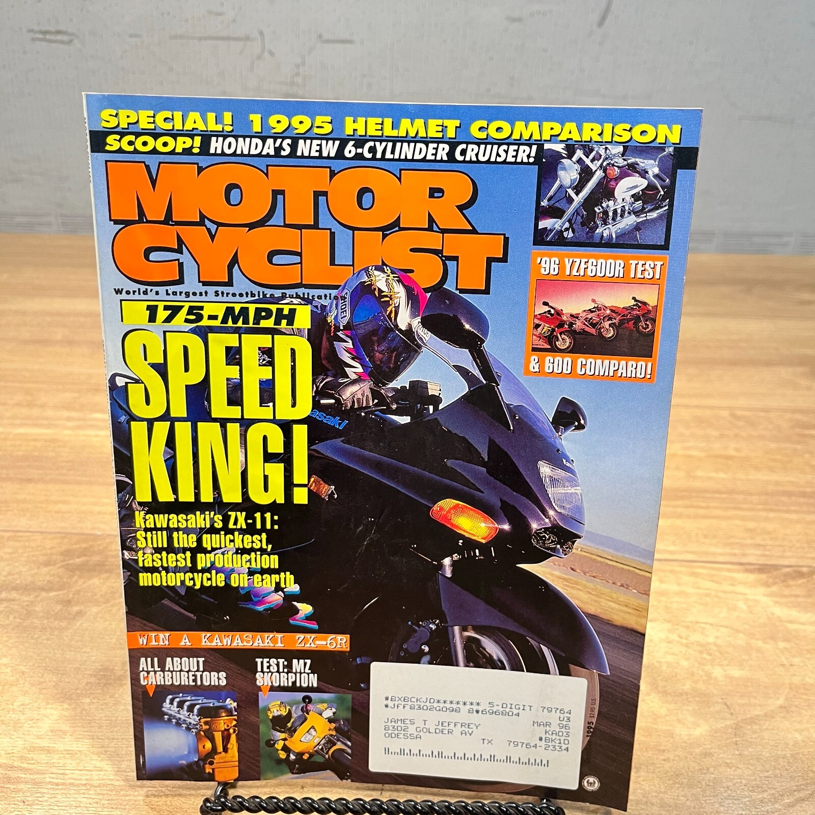 MOTORCYCLIST MAGAZINE / OCTOBER 1995 / KAWASAKI ZX-11 | eBay