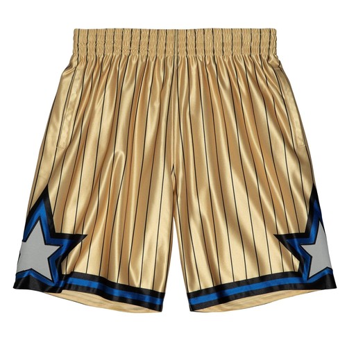 

MITCHELL - NESS 75TH GOLD SWINGMAN ШОРТЫ ORLANDO MAGIC 1993, Золотой